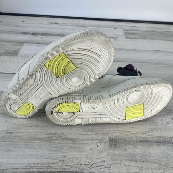 Nike Air Force 1 Pixel SE Leopard White Leather Sneakers Size 10.5 - Picture 6 of 7